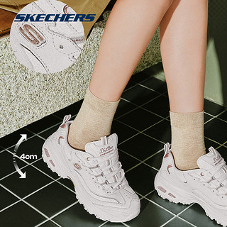 百亿补贴：SKECHERS 斯凯奇 夏小白熊老爹鞋女士增高厚底休闲鞋透气百搭运动鞋