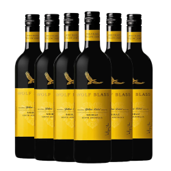 值选wolfblass纷赋黄牌设拉子干红葡萄酒2017年750ml6瓶整箱装