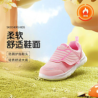 百亿补贴：SKECHERS 斯凯奇 童鞋四季女小童简约时尚拼接运动鞋透气轻便休闲鞋303016N