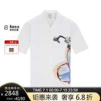 保罗史密斯(paul smith)男士PS常规版短袖衬衫 白色 XS