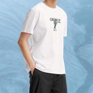 森马 Semir【凉感抑菌t恤】夏季时尚简约个性印花百搭运动休闲男士短袖t恤