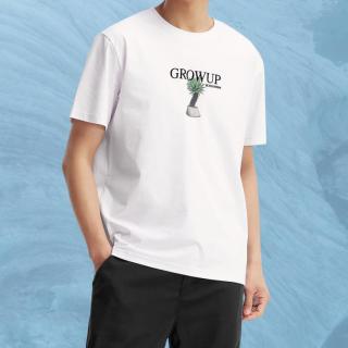 森马 Semir【凉感抑菌t恤】夏季时尚简约个性印花百搭运动休闲男士短袖t恤