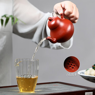 砂邑宜兴全纯手工原矿紫砂壶名家功夫茶具泡茶壶礼盒红朱泥小品思亭壶 思亭 180ml