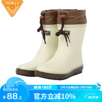 非常行(Jolly Walk) 雨鞋女 雨靴短筒时尚水鞋防水胶鞋套鞋水靴JW302 浅米色 38