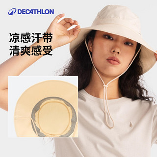 DECATHLON 迪卡侬 防晒帽女士防紫外线夏季太阳帽子户外徒步遮阳渔夫帽ODG