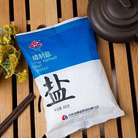 鲁晶 精制盐 食用盐 加碘盐400g*1袋