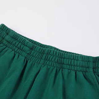 马骑顿（MQD）童装学院风夏款运动针织短裤-男女 墨绿 130cm 