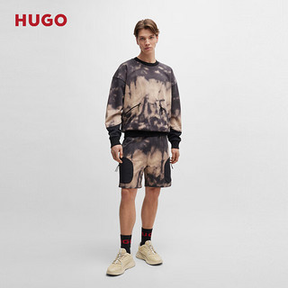 HUGO男士秋季2024细节装饰轻盈外底设计混合材质运动鞋