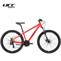 悠诗诗UCC运动自行车阿帕奇HD山地车铝合金车架27.5轮径油压碟刹禧玛诺变速 赤焰红 370mm/M身高160-175