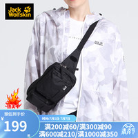 Jack Wolfskin狼爪腰包男女同款户外运动日常休闲骑行通勤旅游2.5L胸包 6000/黑色 150*240*100mm(高*长*宽)
