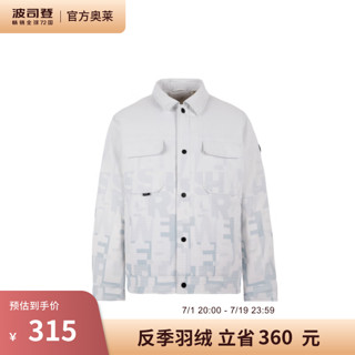 波司登（BOSIDENG）反季清仓羽绒服男时尚轻暖翻领薄款工装夹克保暖外套B20135301 字母印花色9S65 180/96A