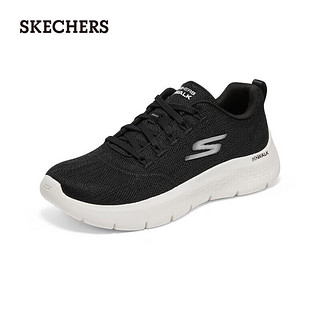 斯凯奇（SKECHERS）春季简约轻质健步鞋女子高回弹休闲鞋懒人鞋124960-BKW 黑色/白色/BKW 37