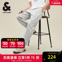 杰克·琼斯(JACK&JONES)春季衣服男装运动潮流字母宽松束脚子基础简约百搭休闲裤男
