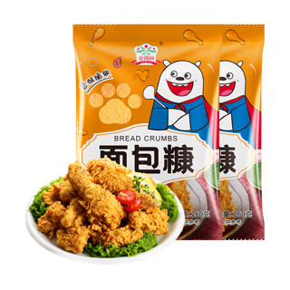 88VIP：gidley 吉得利 面包糠260g*2脆皮炸鸡裹粉炸粉油炸香酥南瓜饼鸡排虾用原料