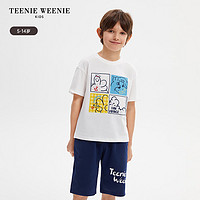 88VIP：TEENIEWEENIEKIDS TeenieWeenie Kids小熊童装24夏季新款男童简约宽松舒适印花T恤