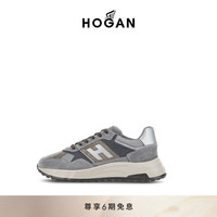 HOGAN男鞋2024HYPERLIGHT系列时尚简约休闲鞋厚底鞋运动休闲鞋 灰色 40