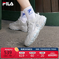 FILA 斐乐 官方掠夺者2女鞋跑步鞋2023夏季老爹鞋时尚复古运动鞋