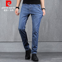 皮尔卡丹（pierre cardin）牛仔裤男直筒修身中腰舒适弹力男裤子宽松休闲百搭长裤水洗时尚潮 203