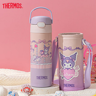 THERMOS 膳魔师 儿童保温杯三丽鸥大耳狗库洛米联名316不锈钢上学吸管水杯