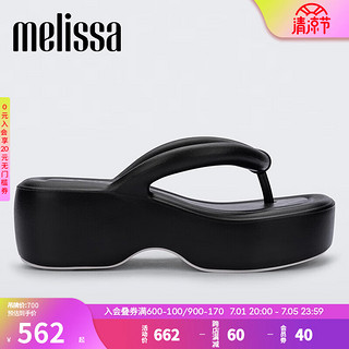 Melissa（梅丽莎）Free系列时尚简约可爱女士面包拖鞋33772 黑色 39