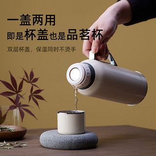 JEKO&JEKO传家壶保温壶家用焖泡闷茶水壶316不锈钢茶水分离800mL沁绿色