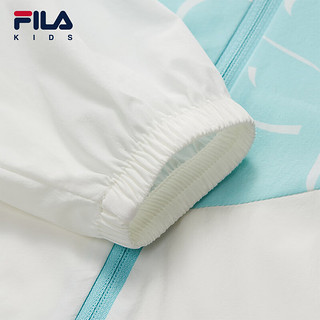 FILA【抗紫外线】斐乐童装儿童防晒服2024男小童运动外套 满印一-ZA 130cm