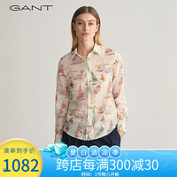GANT甘特2024春季新款女士花卉印花衬衫|844300005