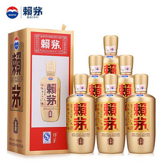 MOUTAI 茅台 赖茅茅台 赖茅 金樽 酱香型白酒 53度 500ml*6瓶 整箱装 商务送礼