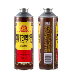 snowbeer 雪花 啤酒经典沈阳老雪1l*2 大罐装老雪马口铁 120天保鲜