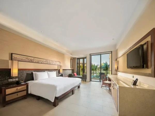 寒假不加价，500多/晚住一线海景！三亚海棠湾万达嘉华度假酒店 园景2晚+含早+门票+亲子活动+每日迷你吧等