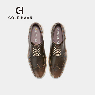 colehaan/歌涵男鞋牛津鞋春季布洛克雕花正装皮鞋C36877 深棕色-C36877 4