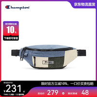 美国Champion腰包男女 休闲运动轻盈贴身便捷胸包24SSP33 蓝色 MIC