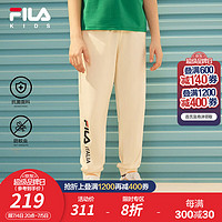 FILA【防蚊虫】【抗菌】斐乐童装儿童长裤2023夏季款休闲运动裤子 茭白-QIV 160