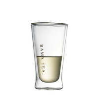 八马茶业 bamatea 茶杯茶具 绿茶桌面杯 隔热双层玻璃杯300ml