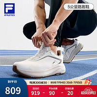 斐乐（FILA）男鞋【BOA柔云2代5公里路跑鞋】2024夏季运动鞋跑步鞋 微白-WW 42