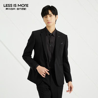 利郎轻时尚男装【TR混纺】西服套装男商务西装正装二件套Q3QXF06 黑色 175