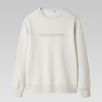 HLA 海澜之家 男士卫衣春秋新宽松长袖 HNZWW3W047A 米杏 L