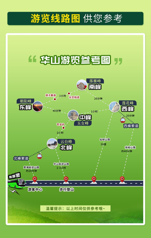 西安出发!华山一日游纯玩团 三环内接+含早中餐 可选独立小团