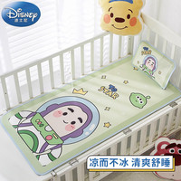 迪士尼宝宝(Disney Baby)婴儿凉席儿童冰丝席宝宝午睡凉席床垫吸汗透气夏季幼儿园凉席两件套 巴斯光年120*60cm