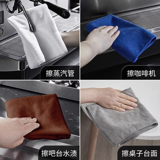 品喻（PINYU）抹布百洁布超细纤维吸水毛巾擦车桌子厨房家政吧台咖啡布大号10条
