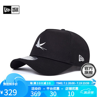 NEW ERA 纽亦华x王以太联名款棒球帽刺绣弯檐帽子940 13495480-黑色 OSFM