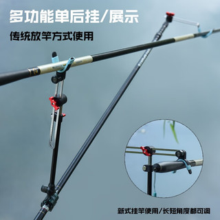 朝宇（ZHAOYU）双炮台支架双杆支架头双头支架一拖二鱼竿支架双架杆钓鱼炮台后挂 双头拐角+双头后挂