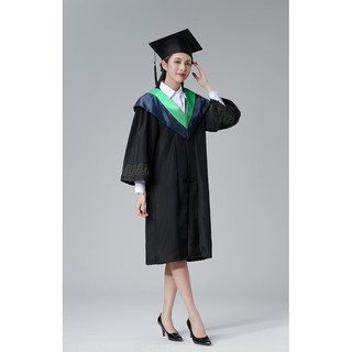 佳烜学士服毕业礼服大学位袍博士帽硕士研究生班服校徽学位通 黄色工科【升级版塑料帽】 M【体重105-130斤】
