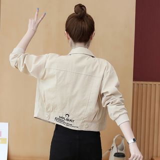 雷斯琦 短外套女春秋季新款时尚洋气质减龄矮小个子穿搭显高夹克女