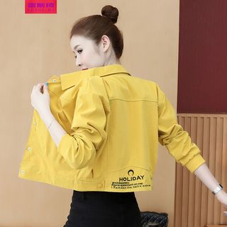雷斯琦 短外套女春秋季新款时尚洋气质减龄矮小个子穿搭显高夹克女