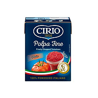 88VIP：CIRIO 茄意欧 腌制蔬菜碎番茄利乐佳390g西餐配料配菜沙拉