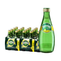 88VIP：perrier 巴黎水 无糖柠檬味气泡水 330ml*24瓶