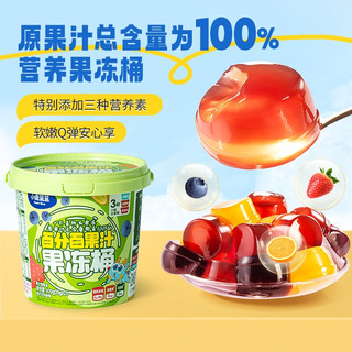 小鹿蓝蓝维C多元果汁果冻420g 宝宝儿童零食百分百果汁果冻约21粒