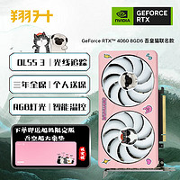 ASL 翔升 RTX4060/TI 8GD6 DLSS3台式机光追电竞游戏显卡 RTX4060 吾皇猫