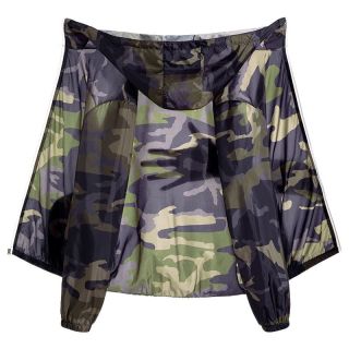 热耀夏季防晒衣男加肥加大速干遮阳户外钓鱼外套外卖遮阳衣服 防晒衣迷彩款深绿 XL 110-130斤